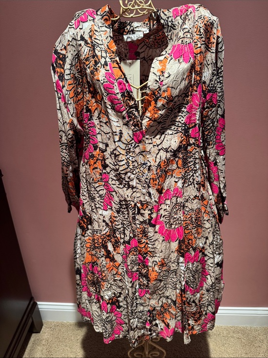 Masai Dresses & Skirts - Masai Cerise Org Imorga Blouse Pink & Orange Flower Print - Size XL - NWT